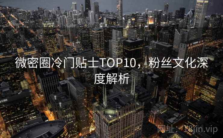 微密圈冷门贴士TOP10,粉丝文化深度解析 微密圈冷门贴士TOP10,粉丝文化深度解析