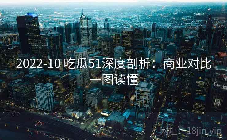 2022-10 吃瓜51深度剖析:商业对比一图读懂 2022-10 吃瓜51深度剖析:商业对比一图读懂